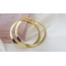 Круглые серьги-кольца «под золото» «Круг»