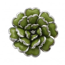 Безразмерное кольцо в виде цветка «Зелёное» Безразмерное кольцо в виде цветка «Зелёное»